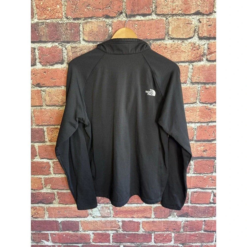 The North Face Mens Black 1/2 Zip Mock Neck Sweatshirt Mastercard Size Large